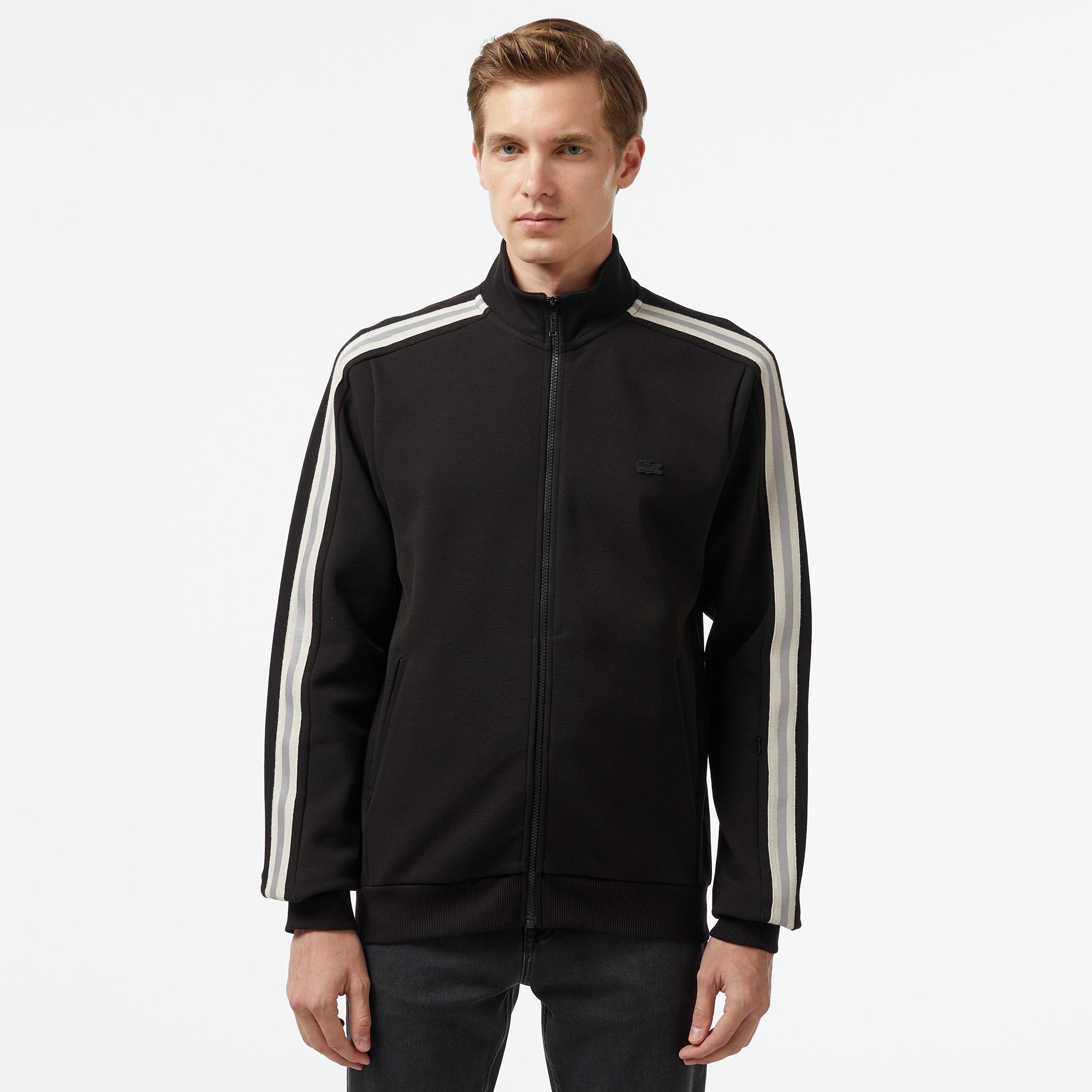 Lacoste Slim Fit Erkek Siyah Sweatshirt