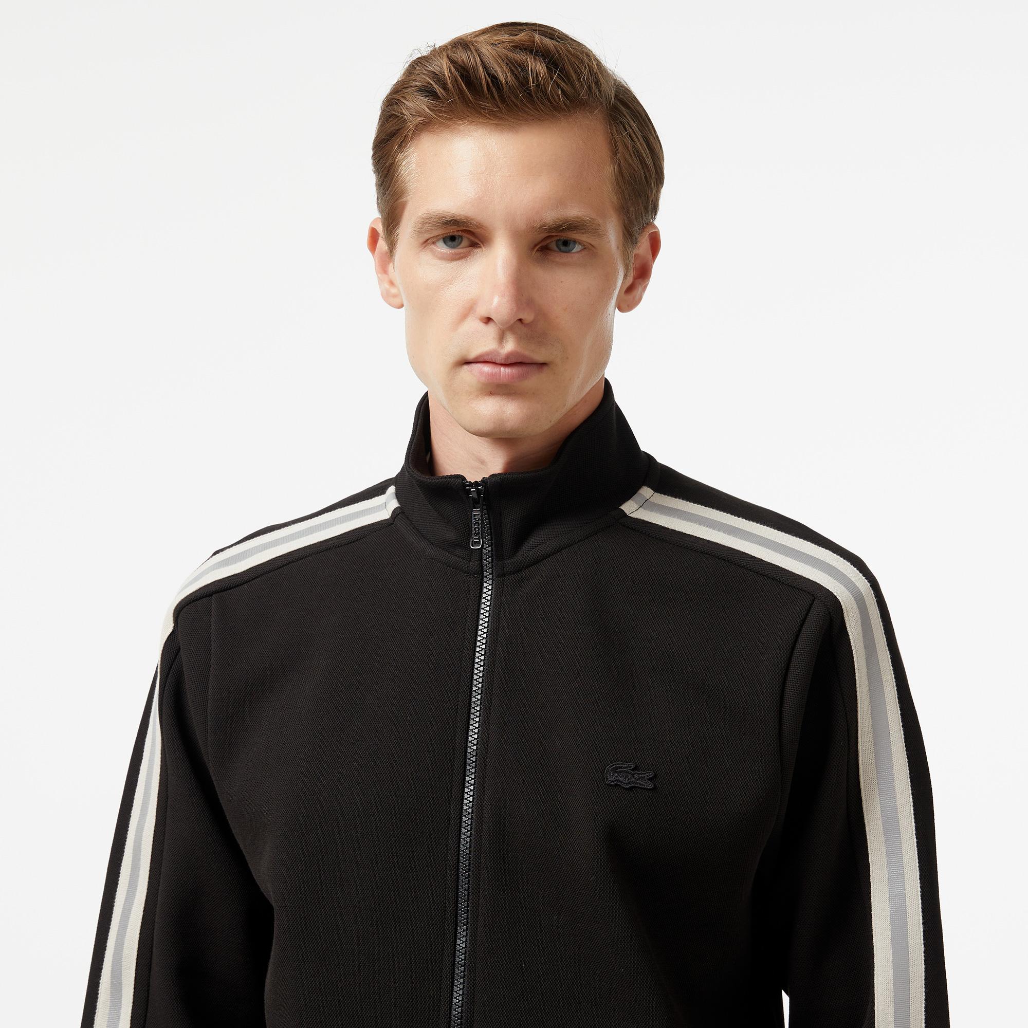 Lacoste Slim Fit Erkek Siyah Sweatshirt