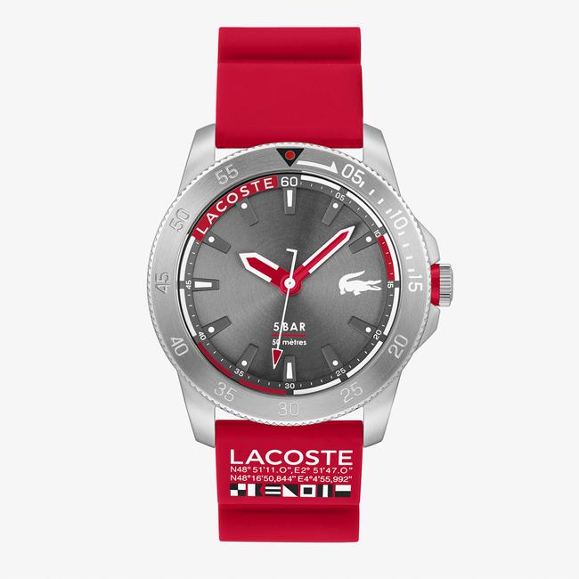  Lacoste Erkek Kırmızı Saat