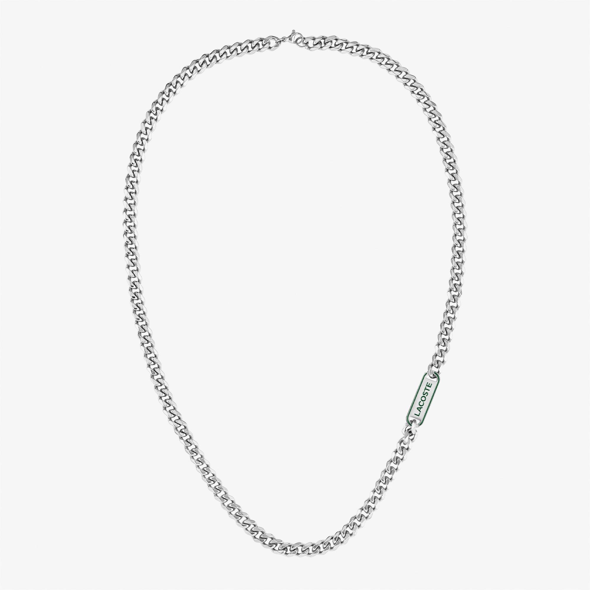 Lacoste Erkek Gri Çelik Kolye