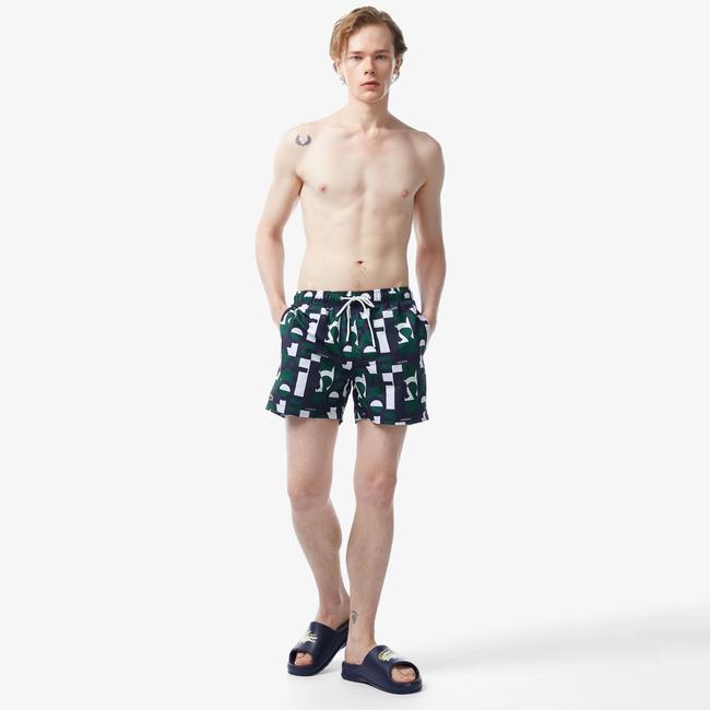  Lacoste Erkek Yeşil Mayo Şort