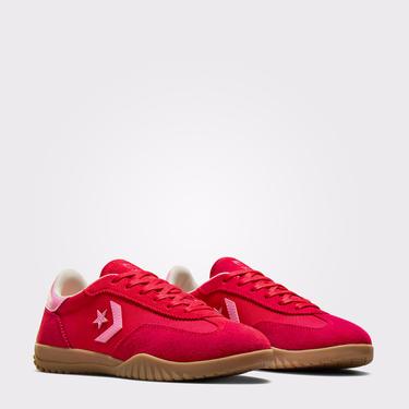  Converse Run Star Trainer Unisex Kırmızı Süet Sneaker