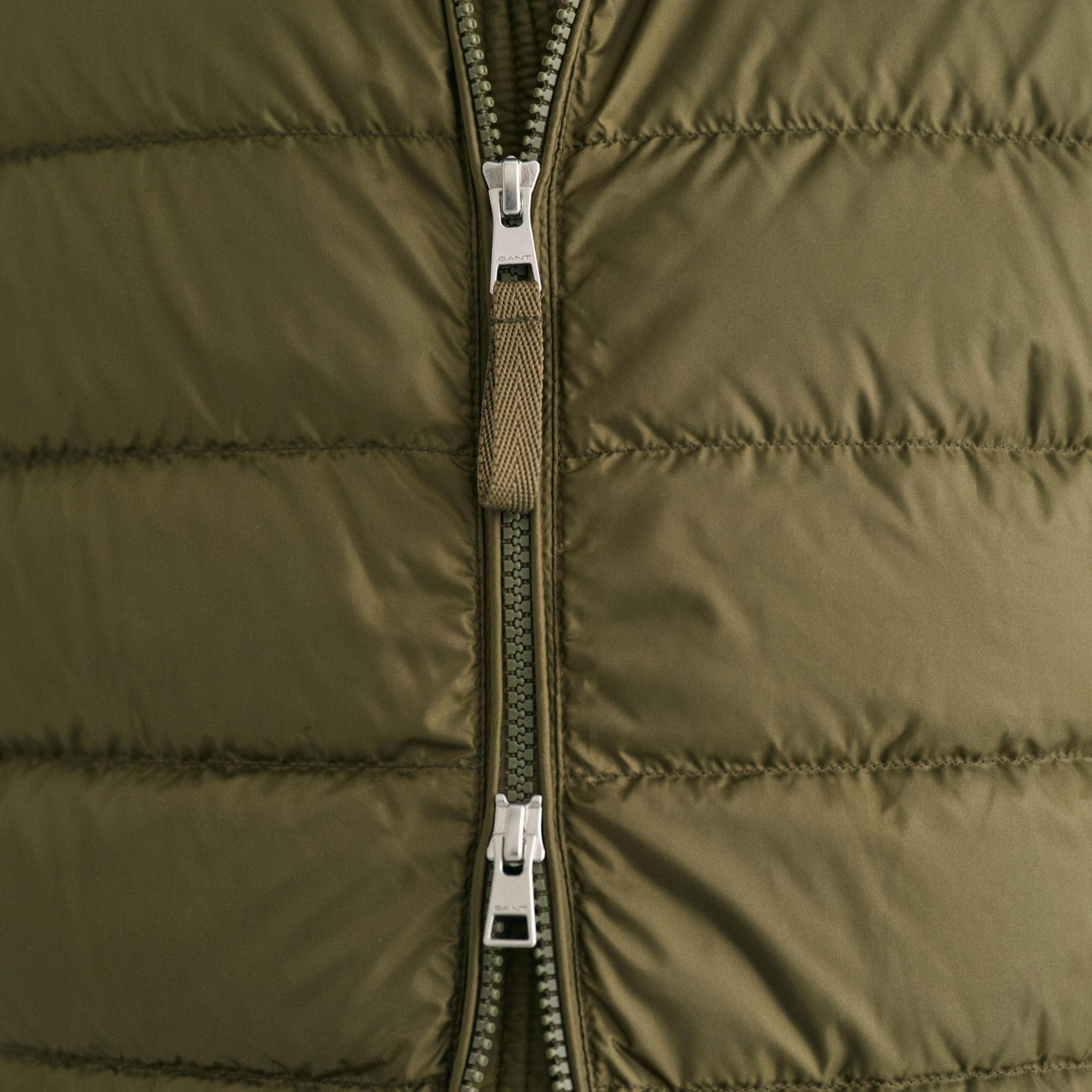 GANT Erkek Yeşil Dik Yaka Kapitone Yelek