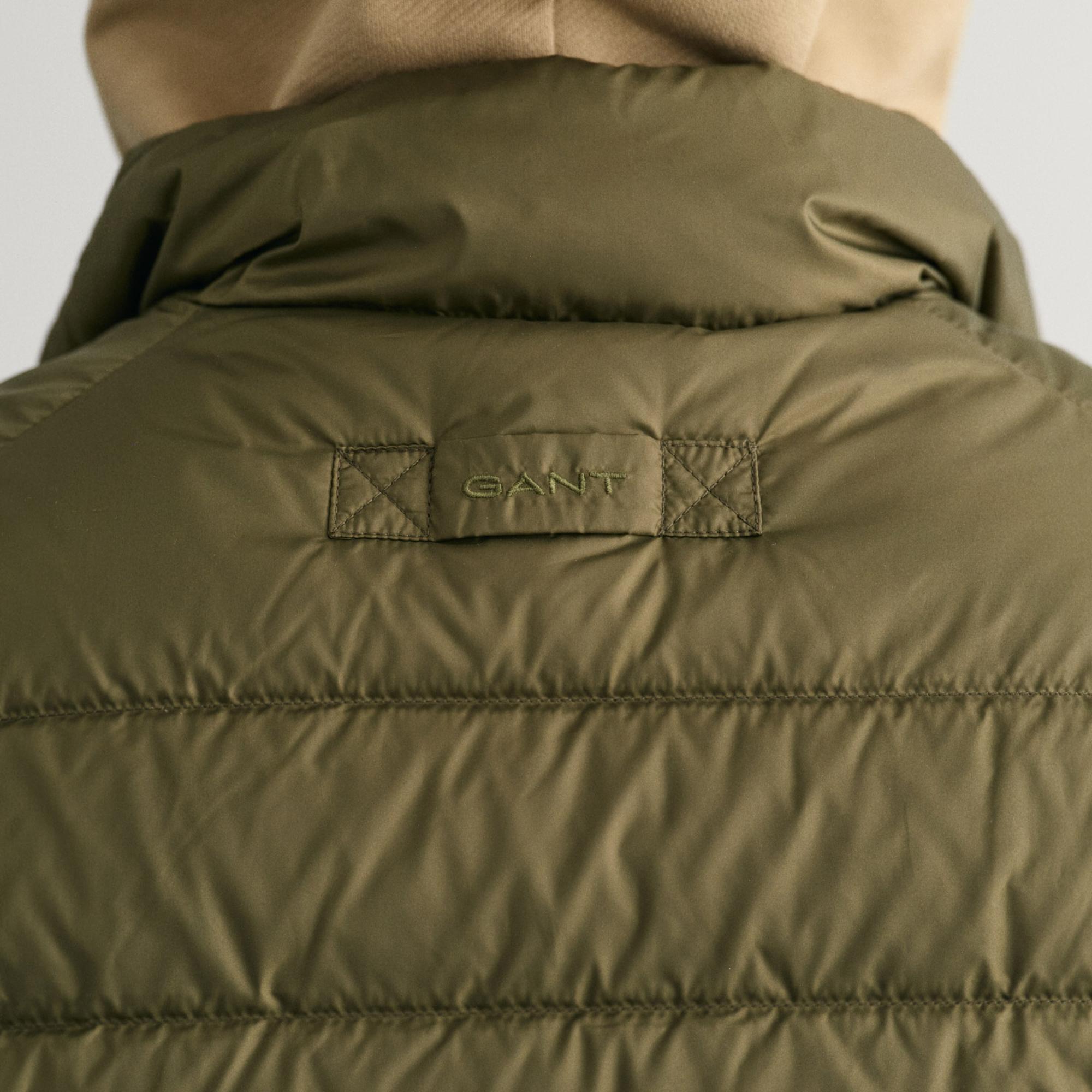 GANT Erkek Yeşil Dik Yaka Kapitone Yelek