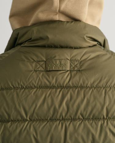  GANT Erkek Yeşil Dik Yaka Kapitone Yelek