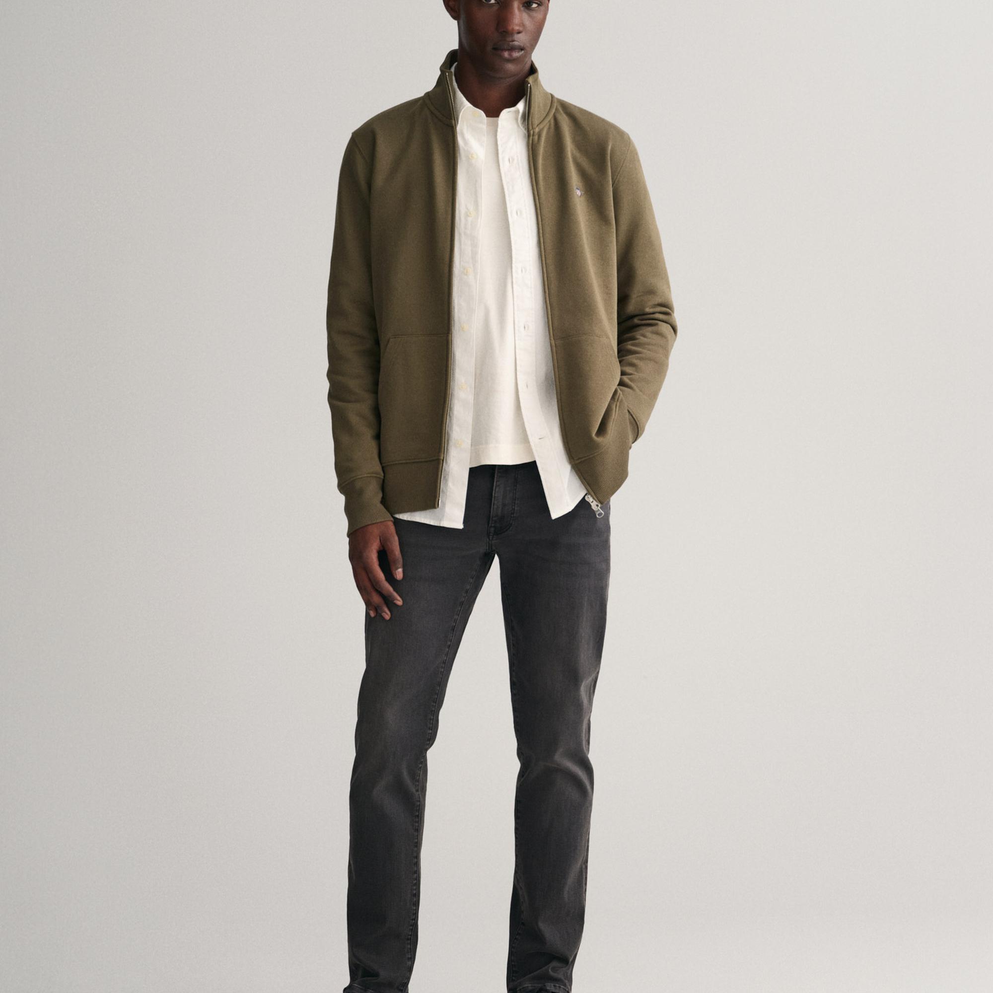 GANT Erkek Siyah Extra Slim Fit Active Recover Jean