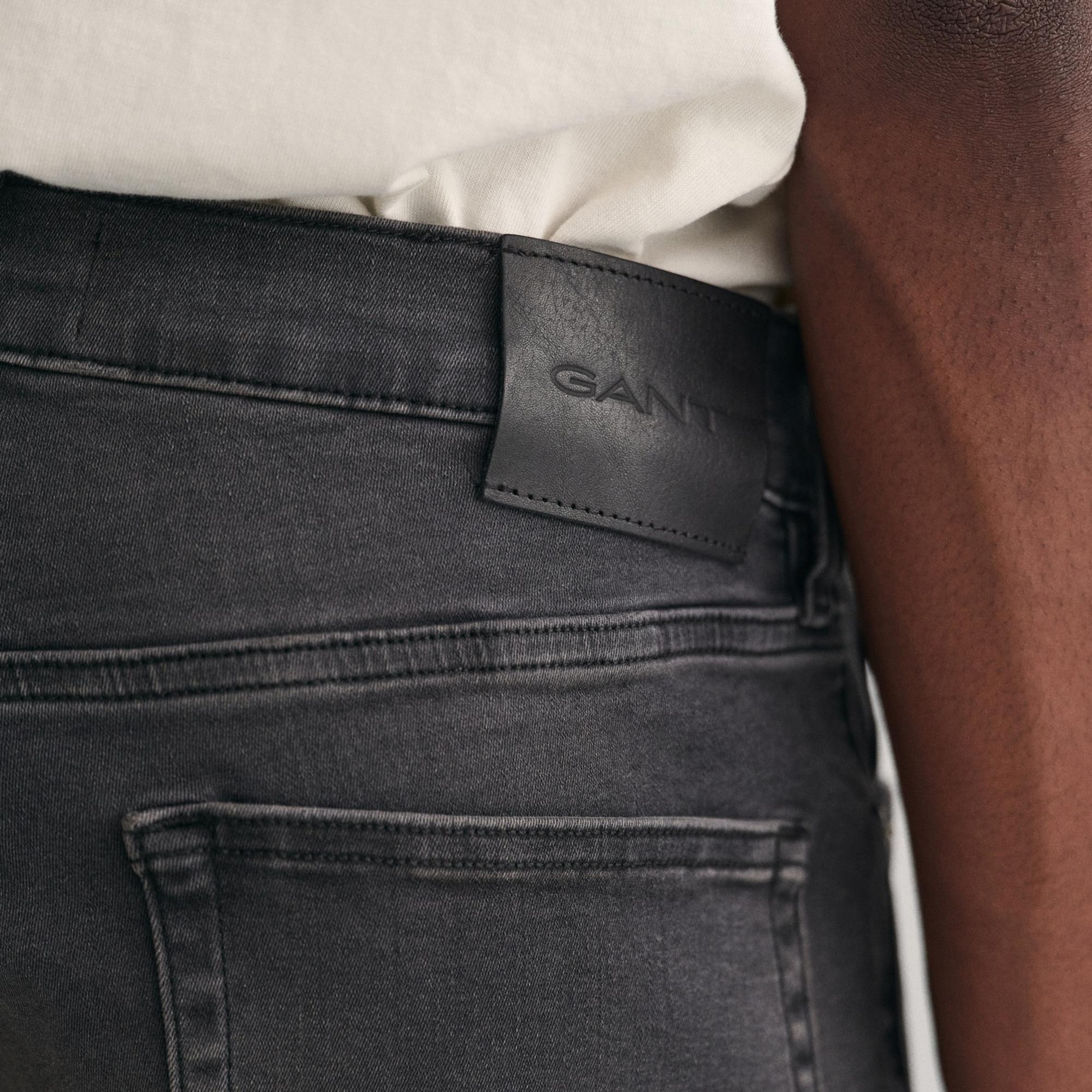 GANT Erkek Siyah Extra Slim Fit Active Recover Jean