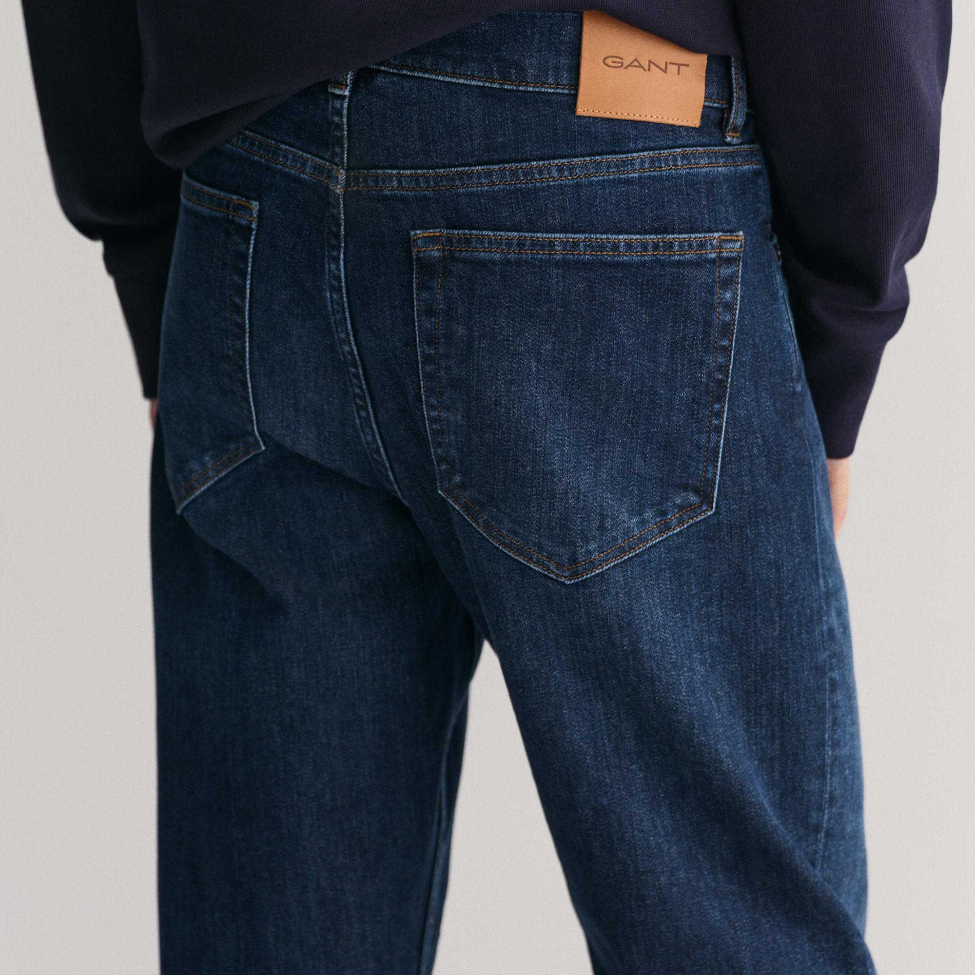 GANT Erkek Lacivert Regular Fit Jean