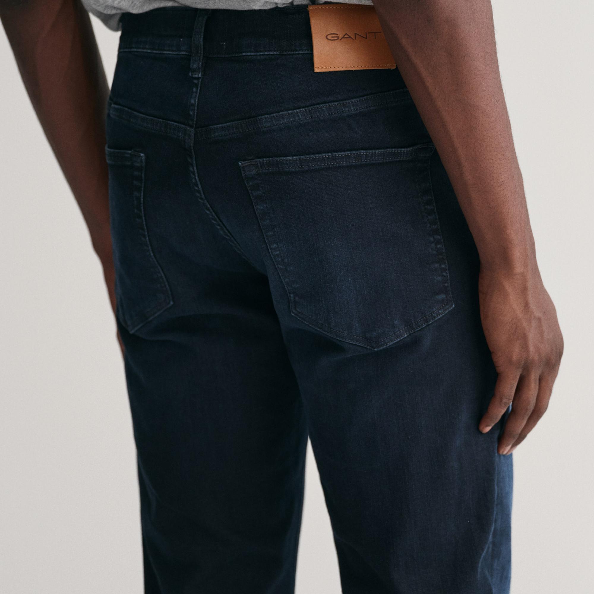 GANT Erkek Lacivert Extra Slim Fit Active Recover Jean