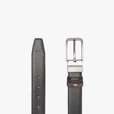  Nautica Erkek Siyah Çift Taraflı Kemer