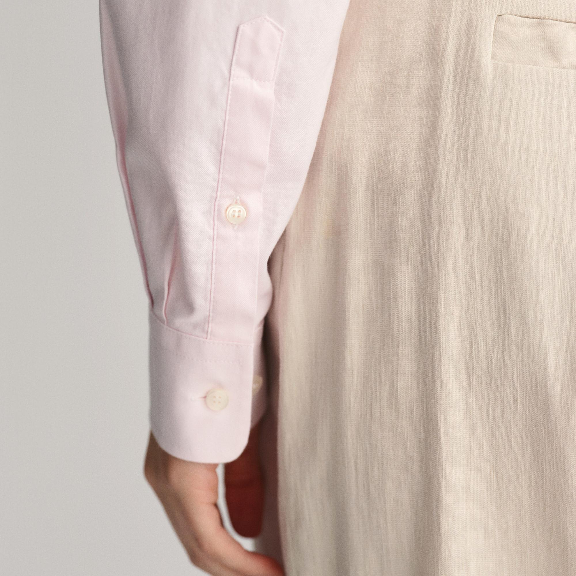 GANT Kadın Pembe Slim Fit Klasik Yaka Oxford Gömlek