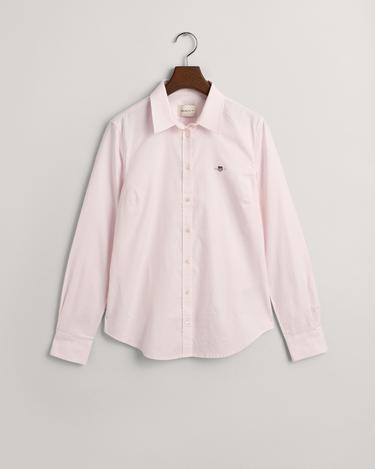  GANT Kadın Pembe Slim Fit Klasik Yaka Oxford Gömlek
