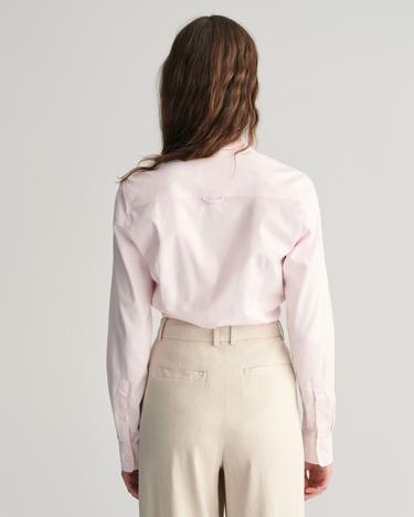  GANT Kadın Pembe Slim Fit Klasik Yaka Oxford Gömlek