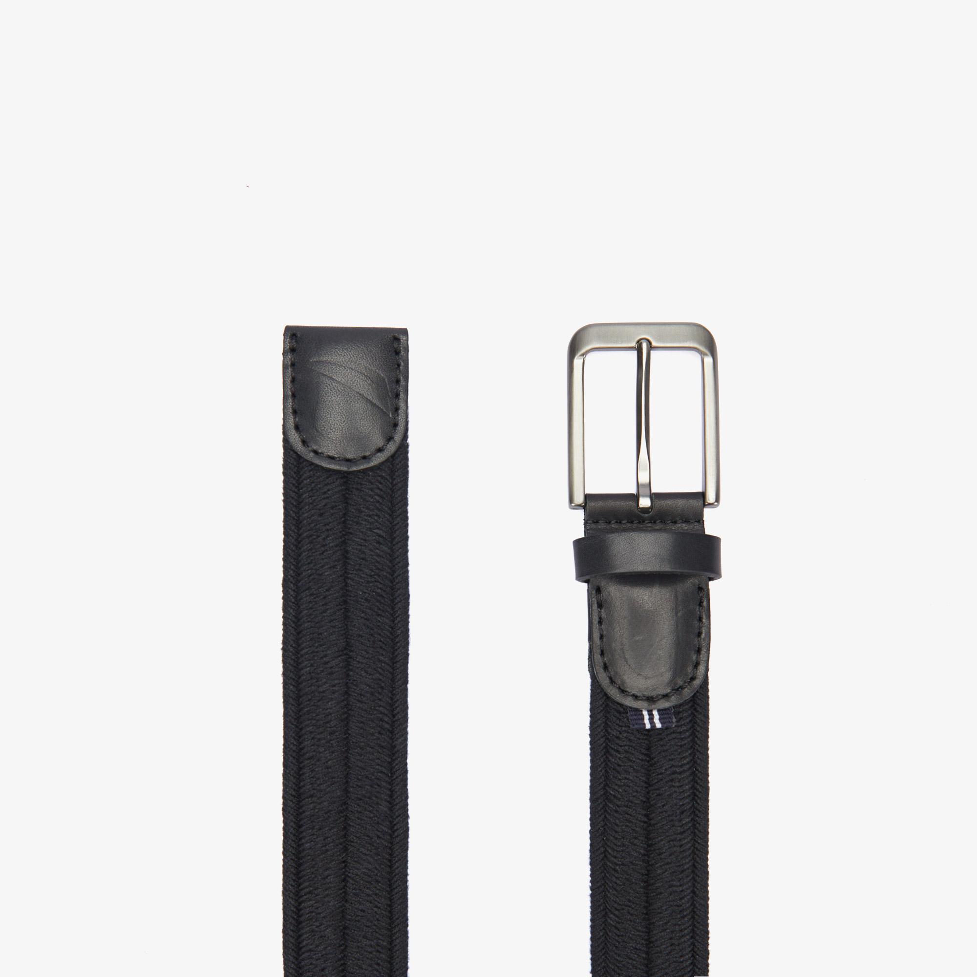 Nautica Erkek Siyah Desenli Kemer