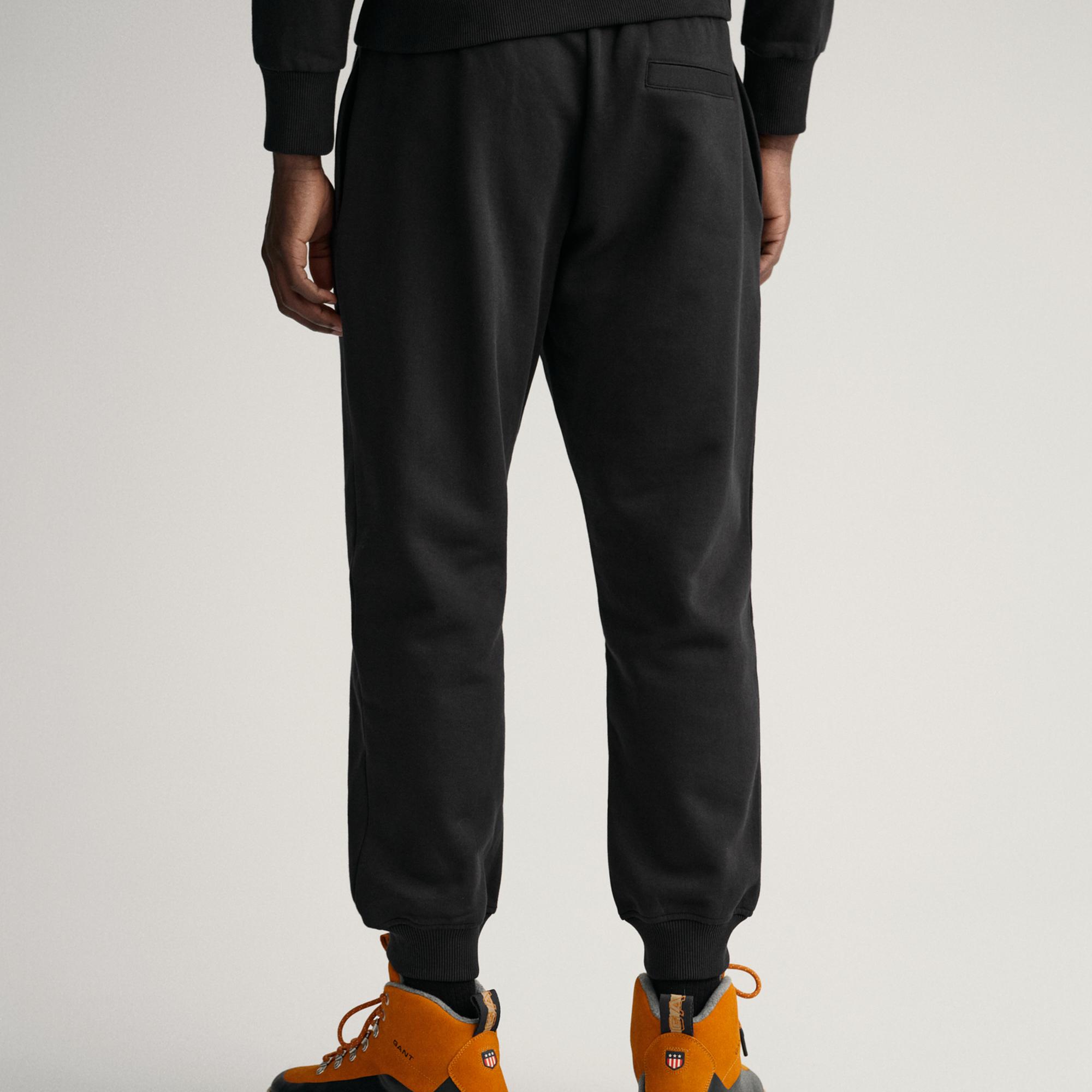 GANT Erkek Siyah Regular Fit Eşofman Altı