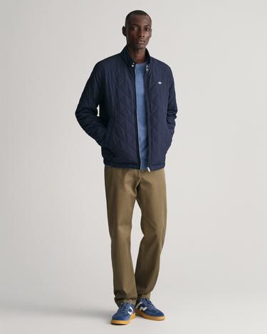  GANT Erkek Lacivert Dik Yaka Kapitone Rüzgarlık