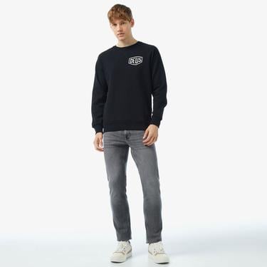  Deus Ex Machina Venice Address Crew Erkek Siyah Sweatshirt