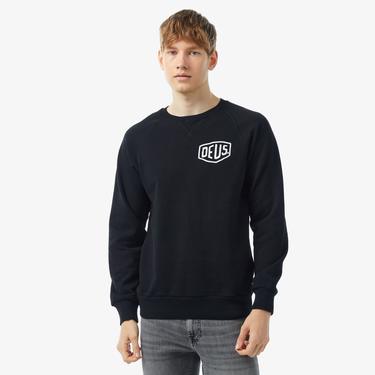  Deus Ex Machina Venice Address Crew Erkek Siyah Sweatshirt