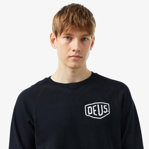  Deus Ex Machina Venice Address Crew Erkek Siyah Sweatshirt