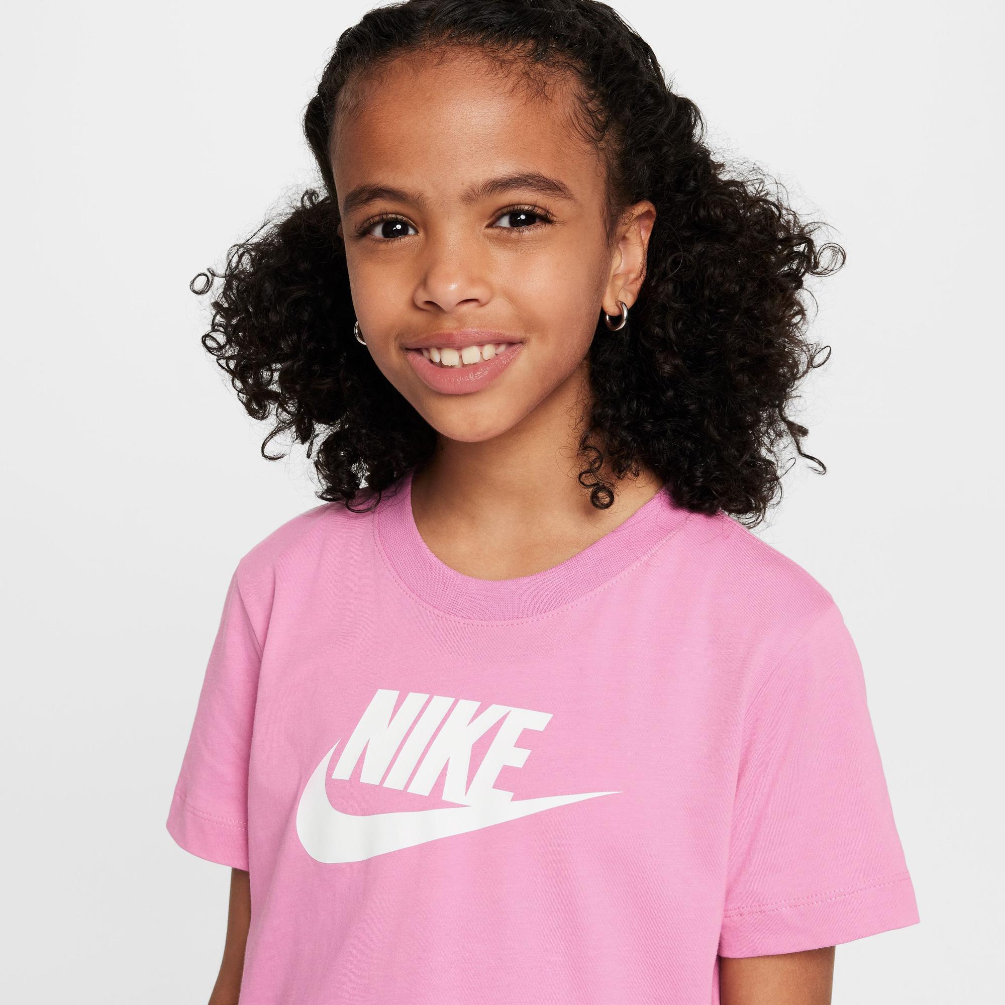 Nike Sportswear Futura Çocuk Pembe Crop T-Shirt