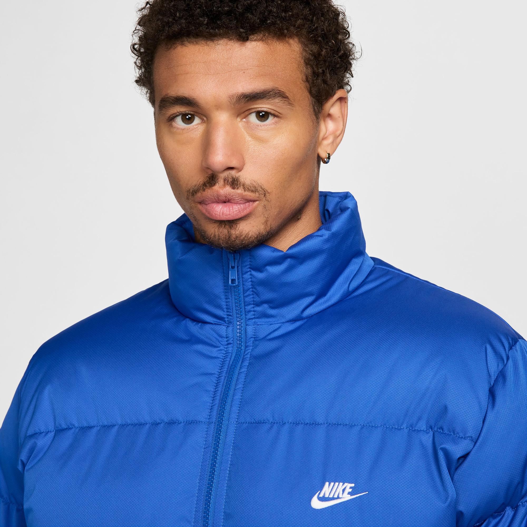 Nike Club Puffer Erkek Mavi Ceket