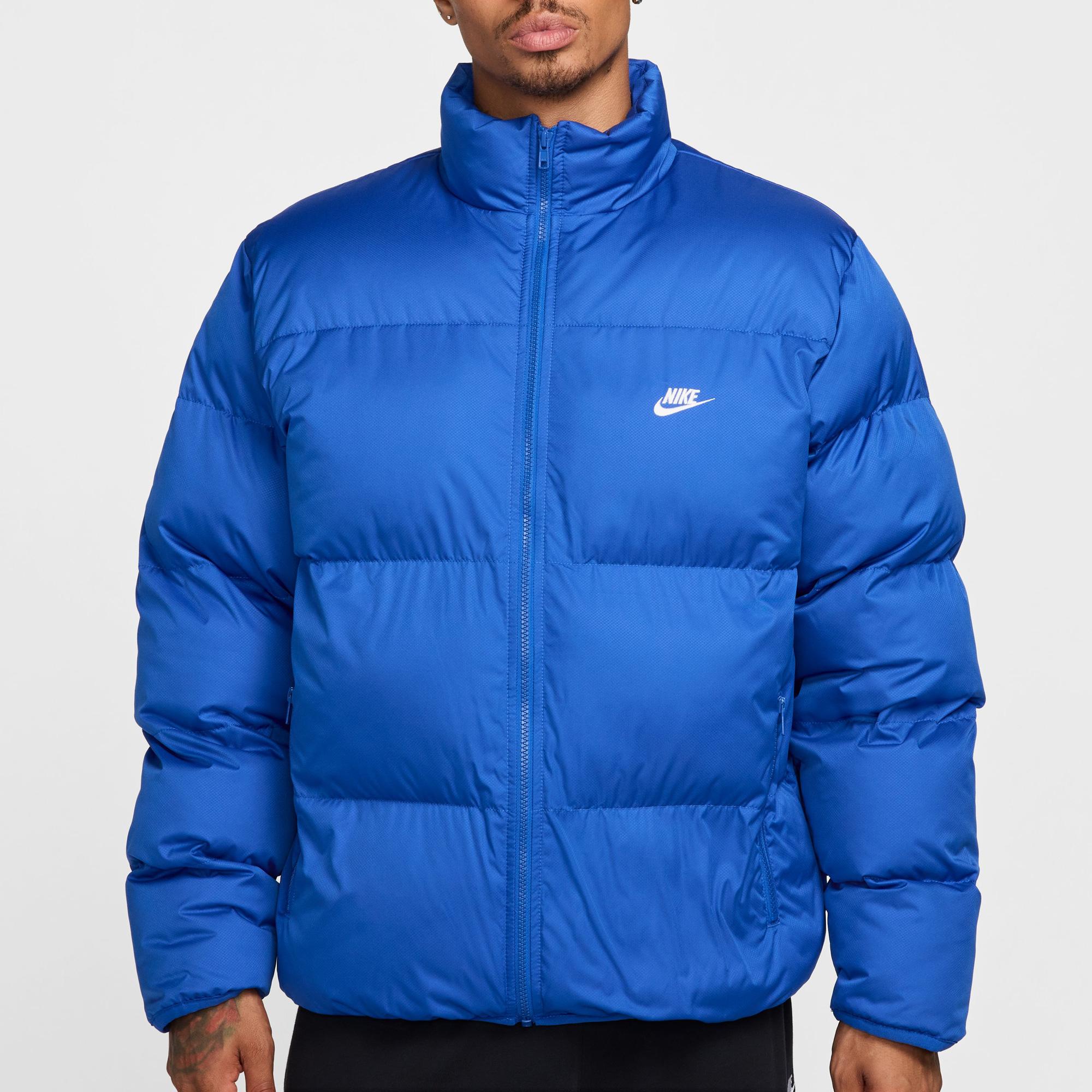 Nike Club Puffer Erkek Mavi Ceket