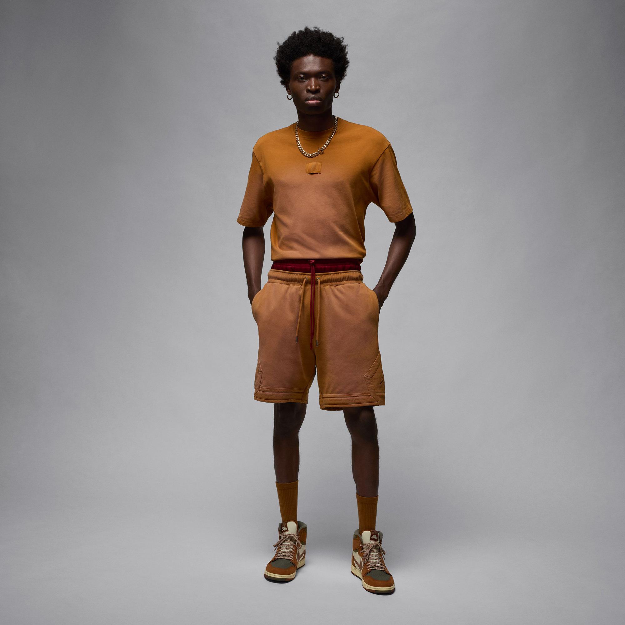 Jordan Flight Essentials 85 Washed Erkek Kahverengi T-Shirt