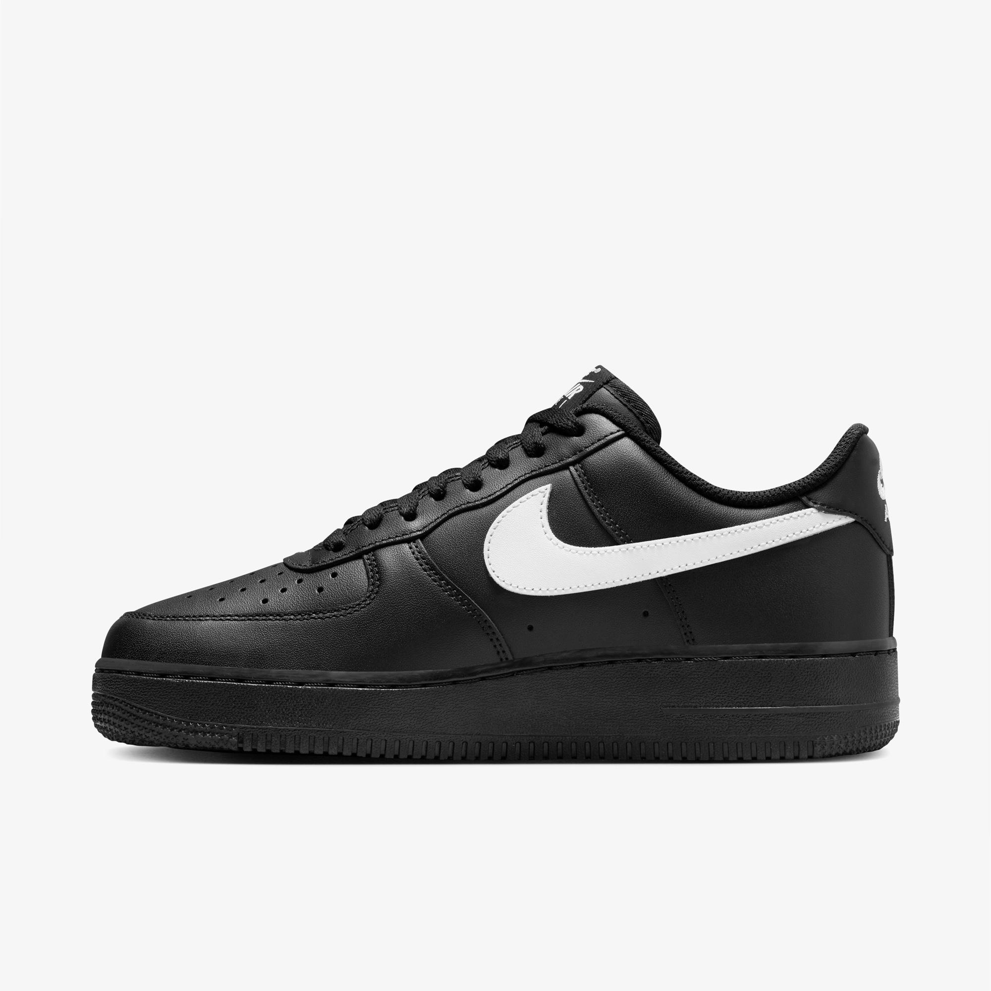 Nike Air Force 1 '07 Erkek Siyah Spor Ayakkabı