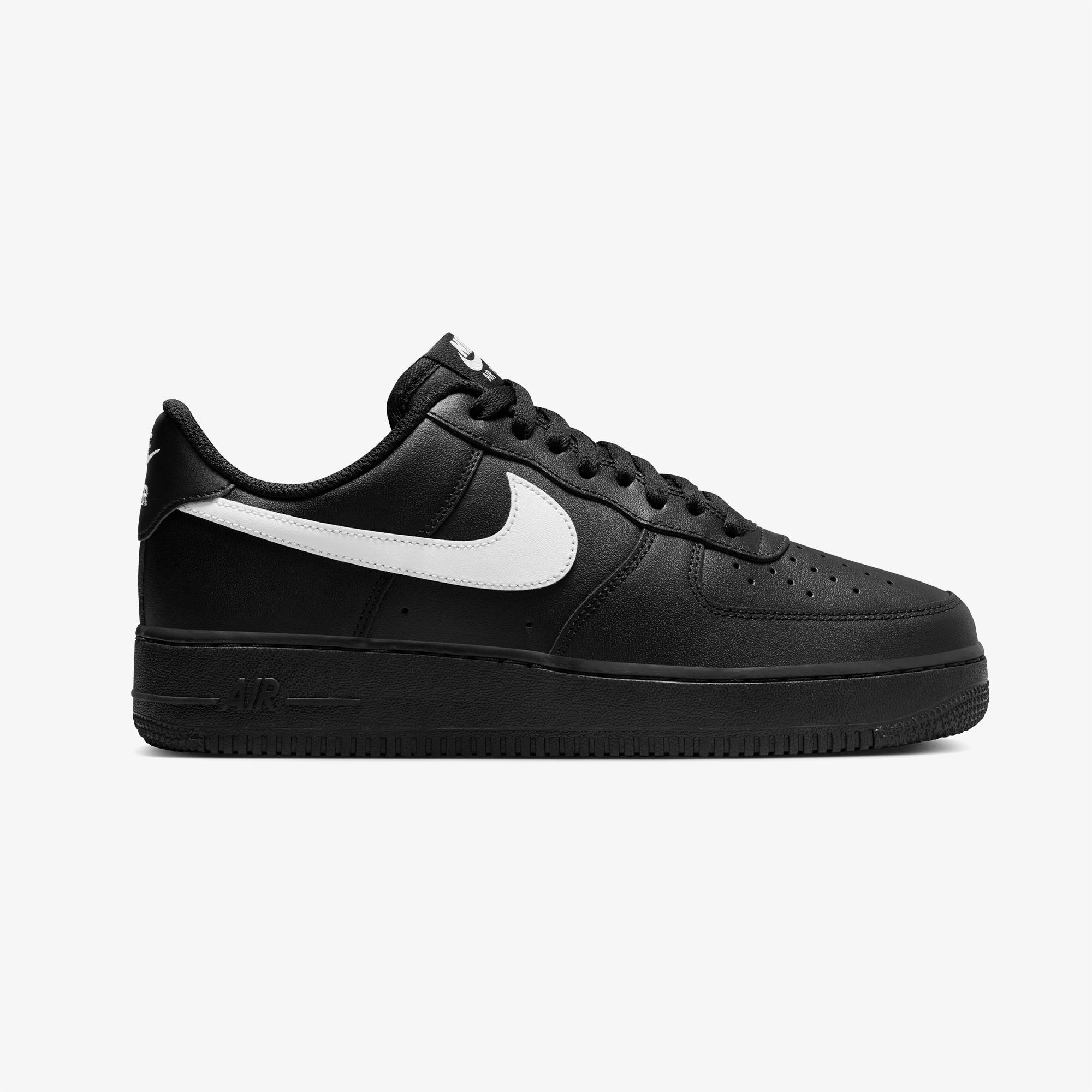 Nike Air Force 1 '07 Erkek Siyah Spor Ayakkabı