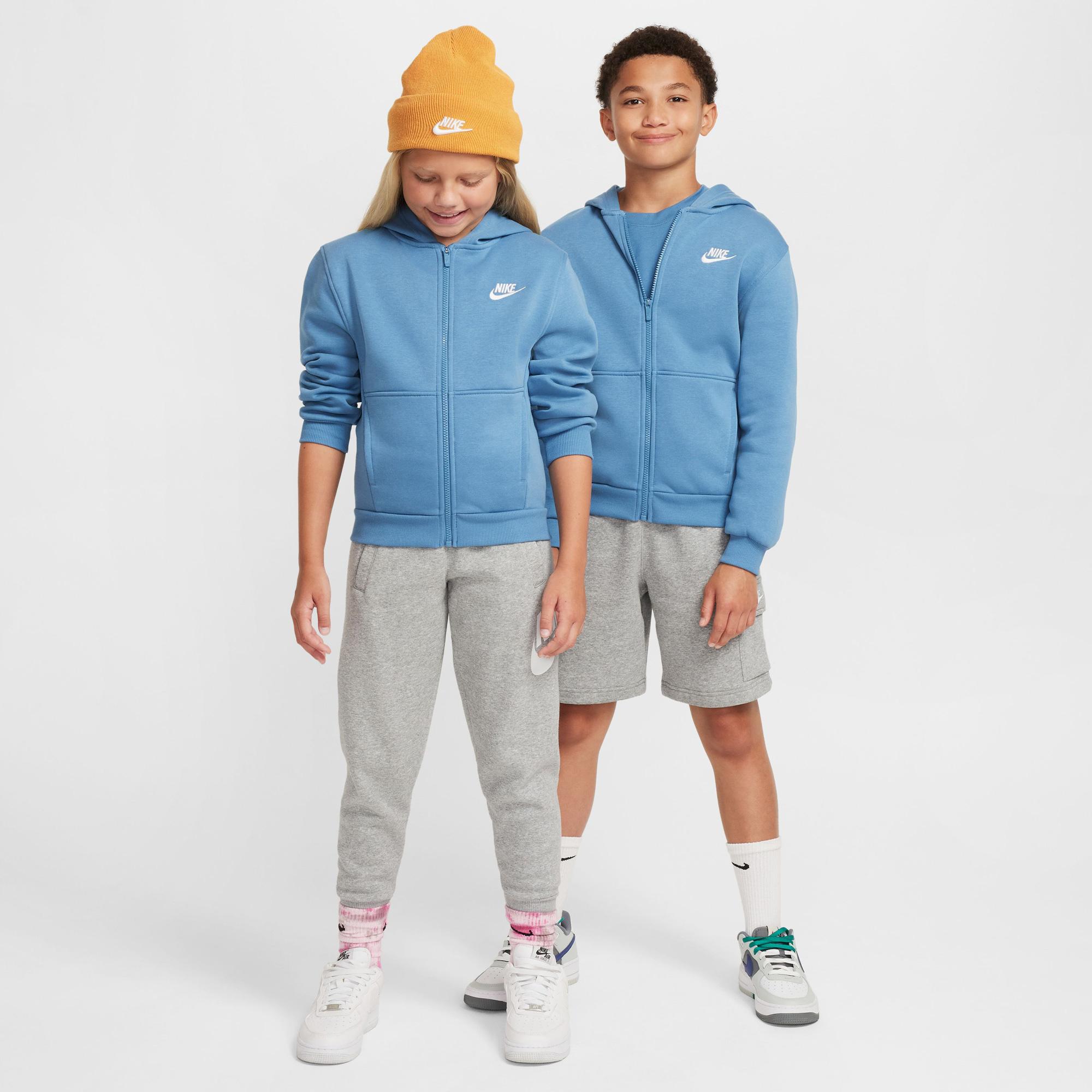 Nike Sportswear Club Fleece Çocuk Mavi Hoodie