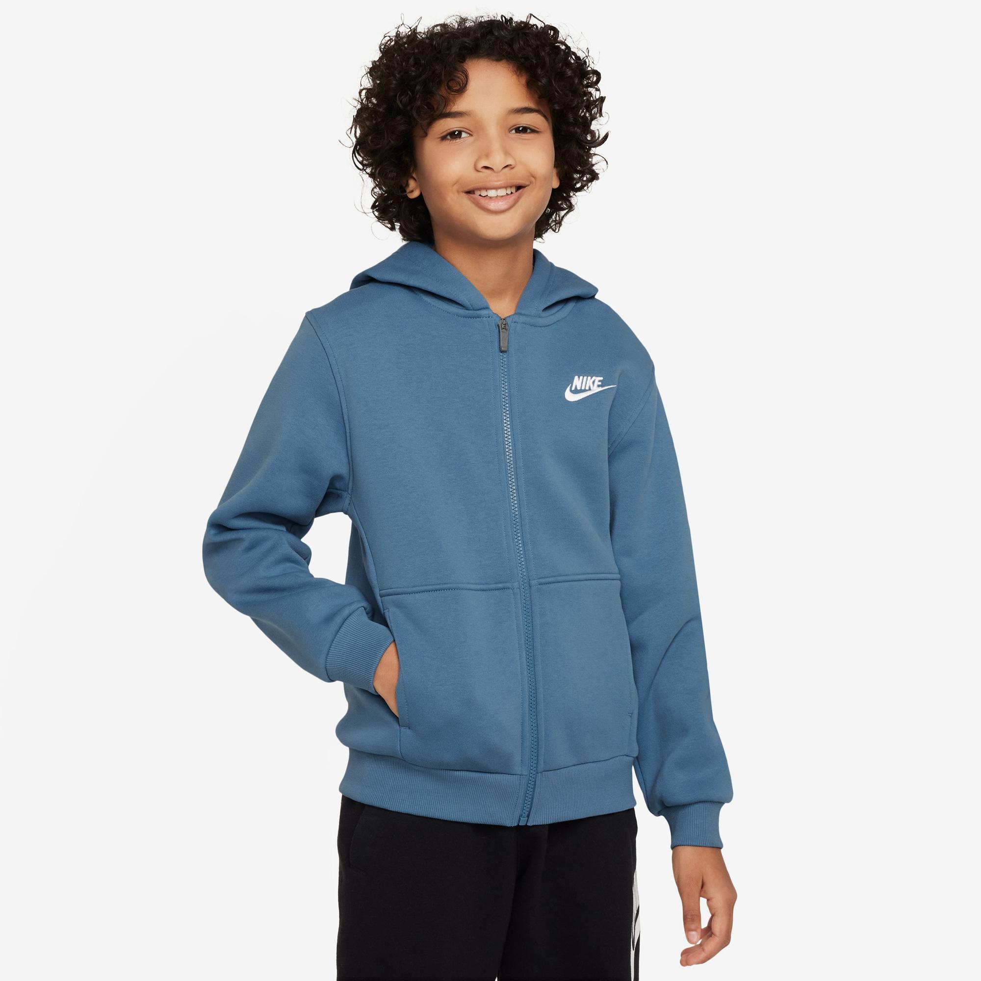 Nike Sportswear Club Fleece Çocuk Mavi Hoodie
