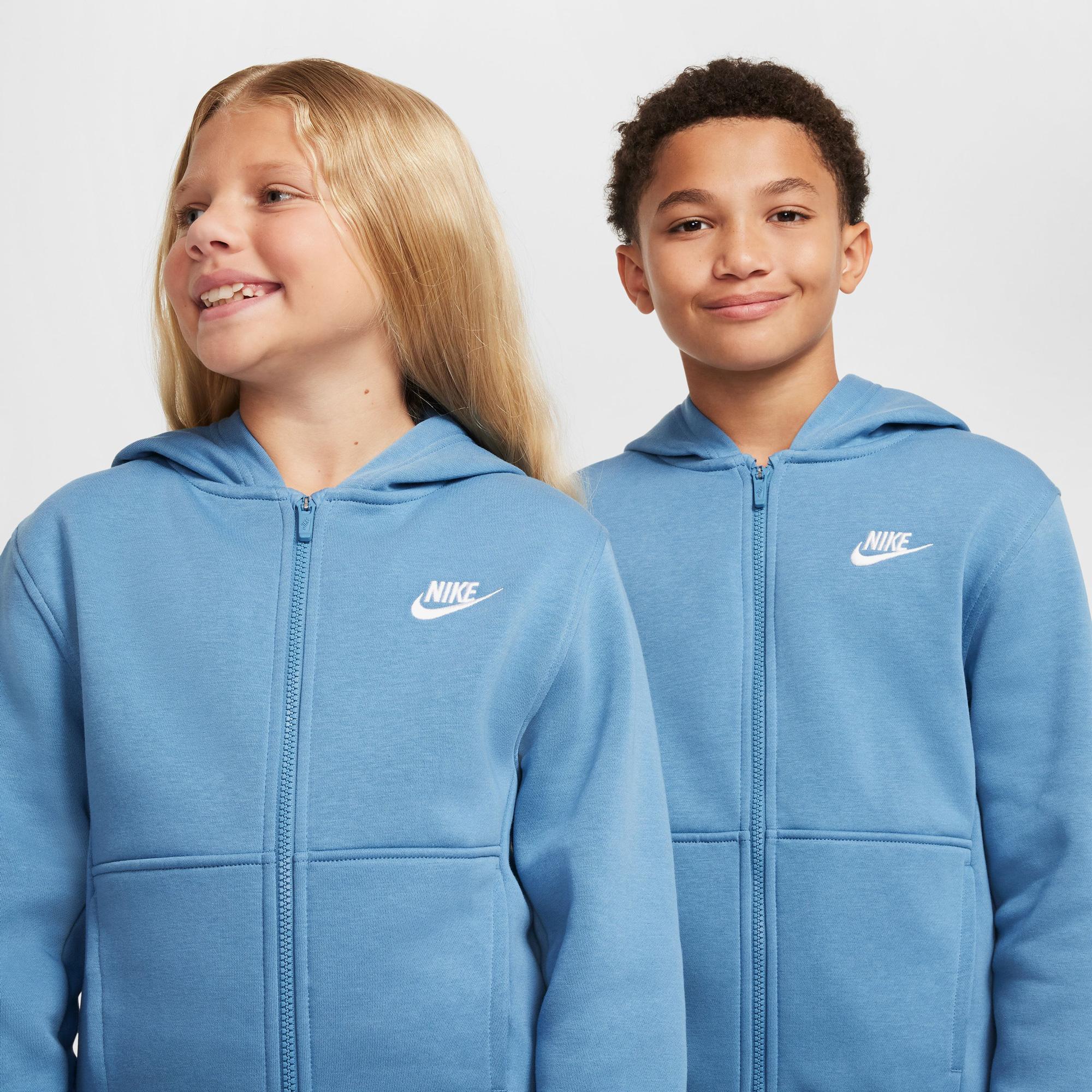 Nike Sportswear Club Fleece Çocuk Mavi Hoodie