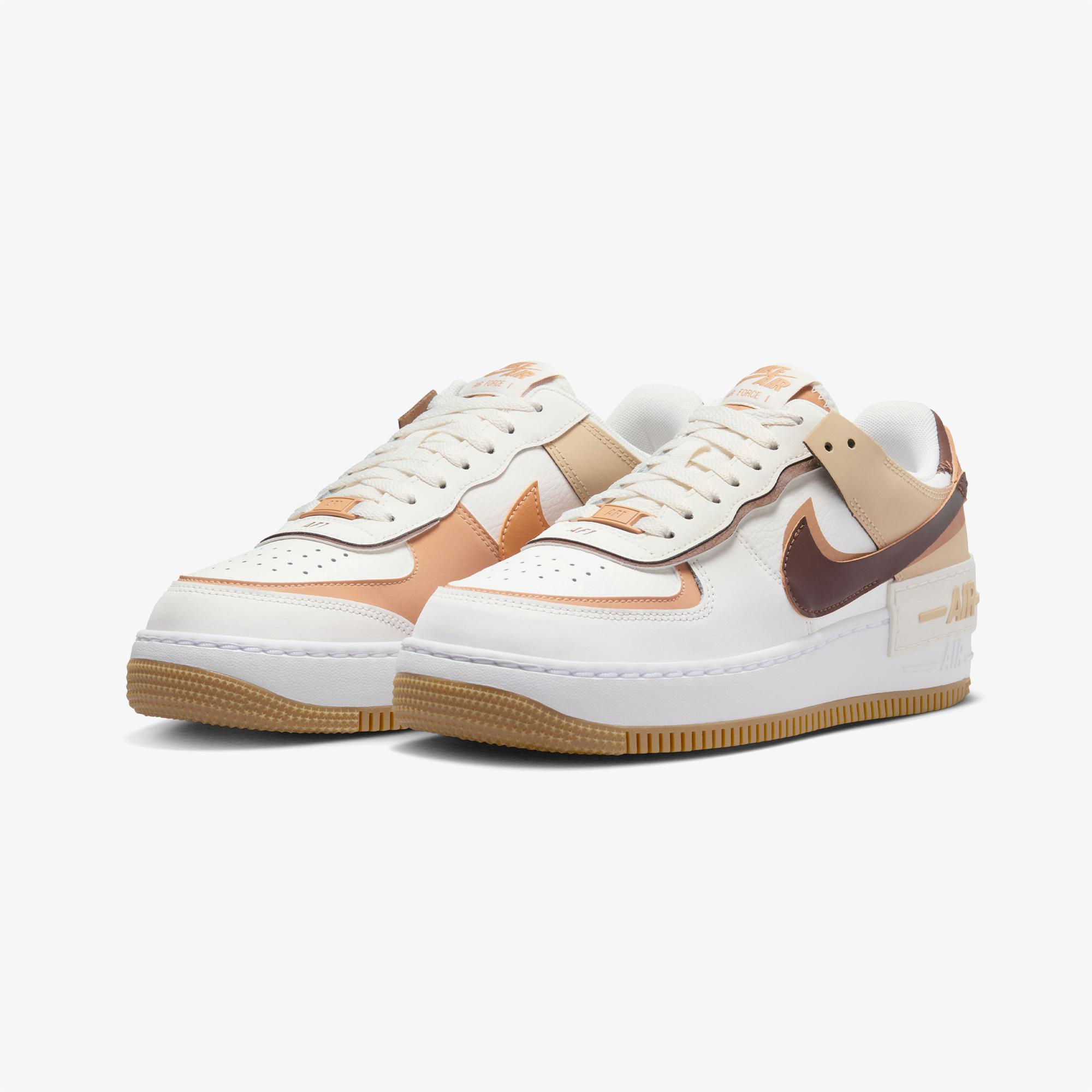 Nike Air Force 1 Shadow Kadın Krem Rengi Spor Ayakkabı