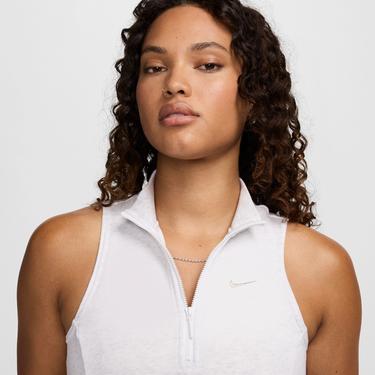  Nike Sportswear Chill Terry Kadın Beyaz Crop T-Shirt