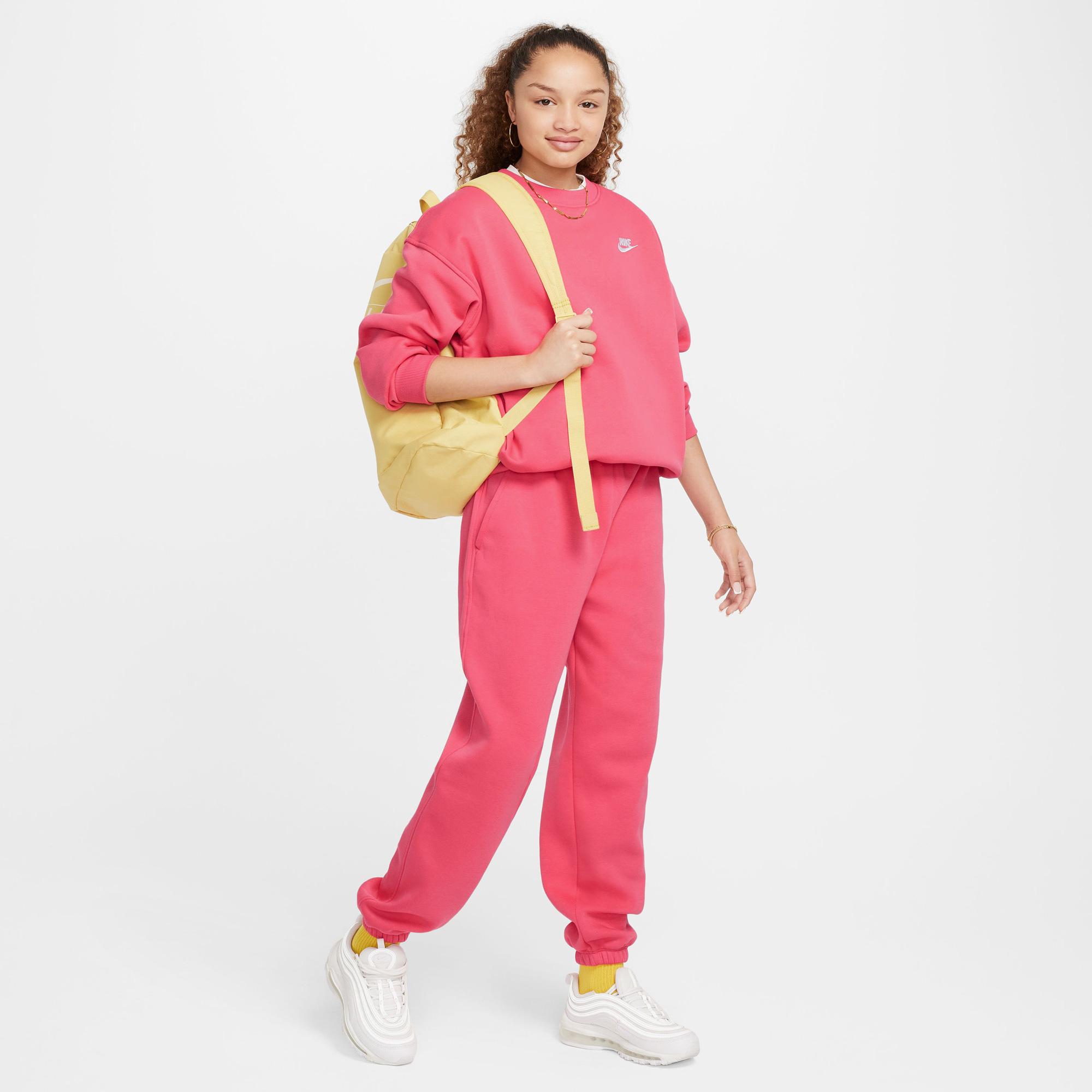 Nike Sportswear Club Fleece Oversized Çocuk Pembe Sweatshirt