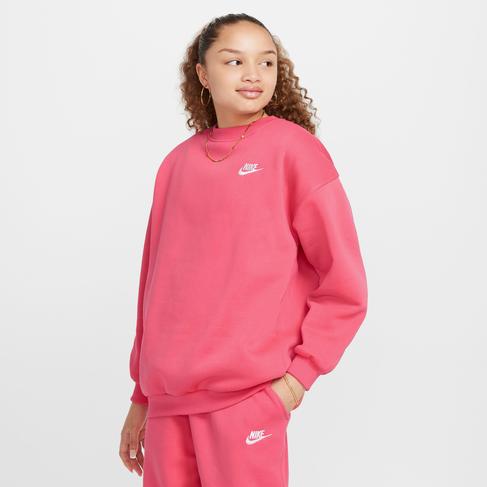  Nike Sportswear Club Fleece Oversized Çocuk Pembe Sweatshirt
