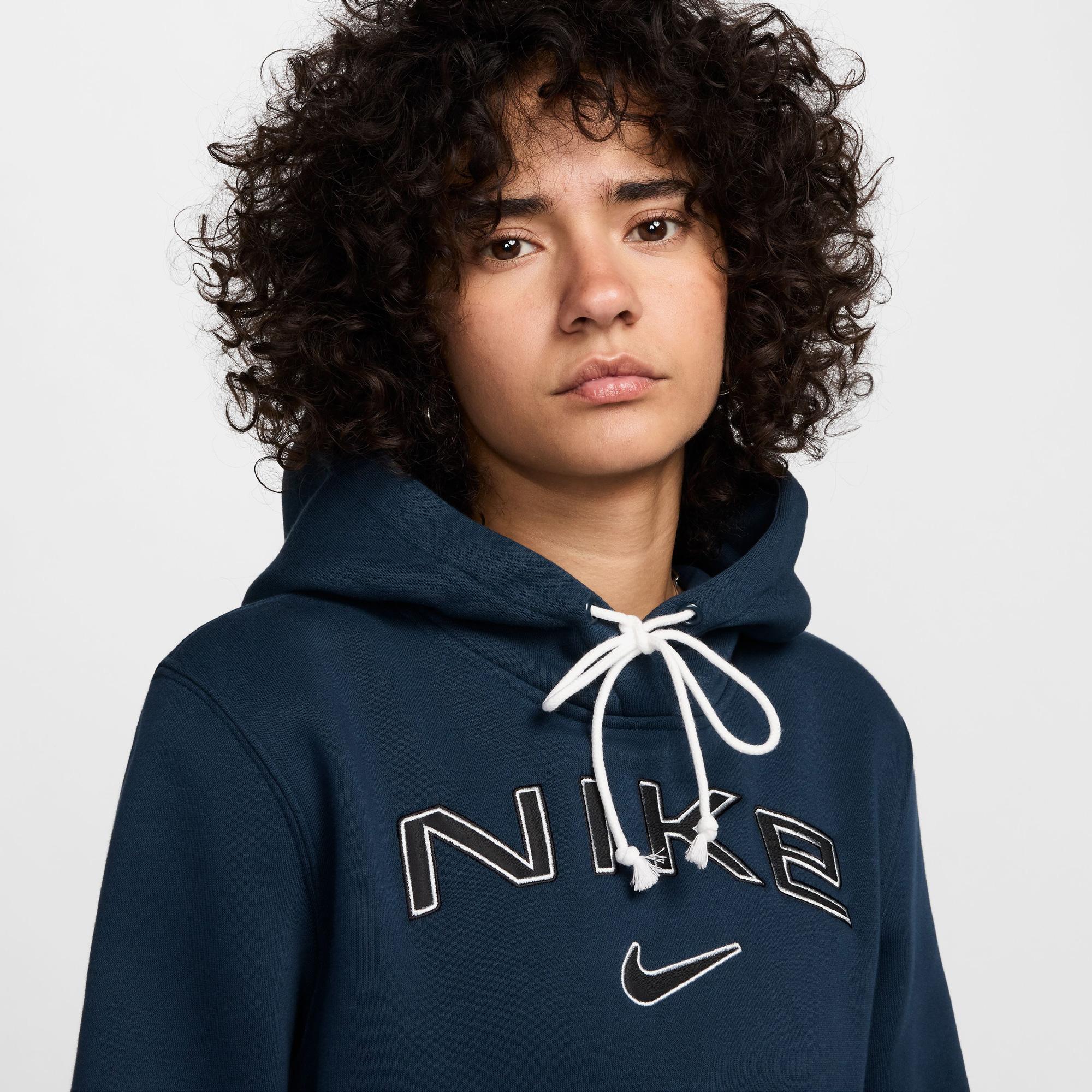 Nike Sportswear Phoenix Fleece Kadın Lacivert Sweatshirt