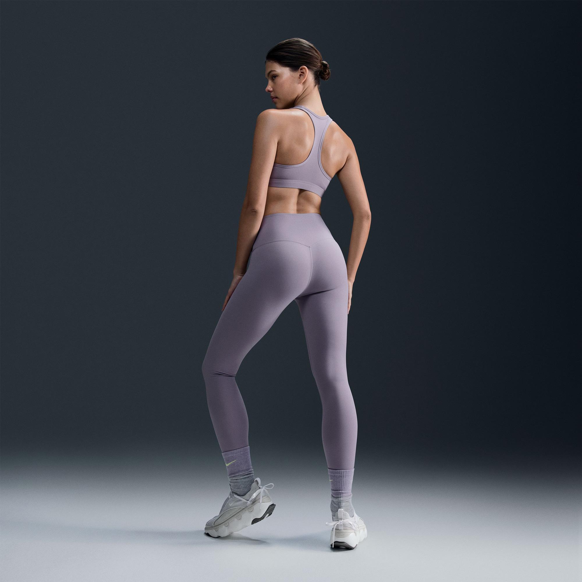 Nike Swoosh Medium Support Kadın Kahverengi Bra