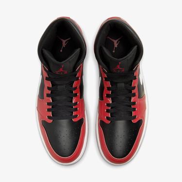  Jordan Air 1 Mid Erkek Siyah Spor Ayakkabı