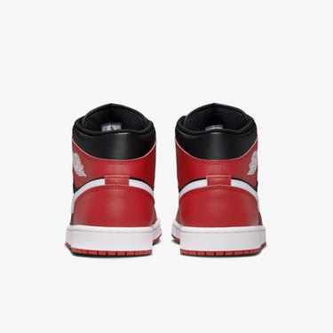  Jordan Air 1 Mid Erkek Siyah Spor Ayakkabı