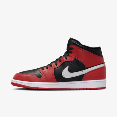  Jordan Air 1 Mid Erkek Siyah Spor Ayakkabı