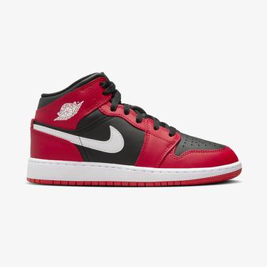  Jordan Air 1 Mid Genç Siyah Spor Ayakkabı
