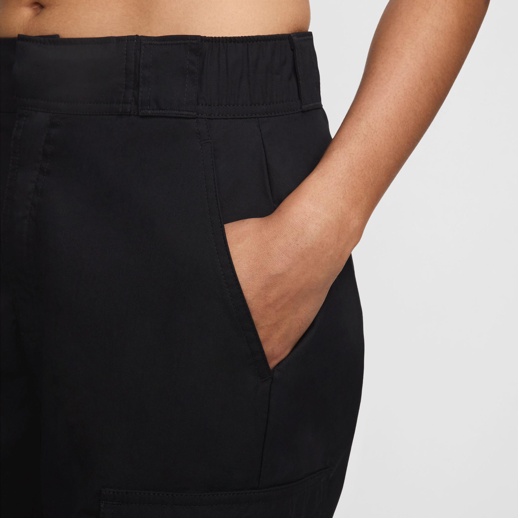 Nike Sportswear Woven High Rise Kadın Siyah Eşofman Altı