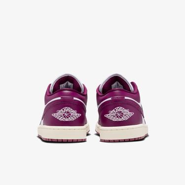  Jordan Air 1 Low Kadın Bordo/Beyaz Spor Ayakkabı