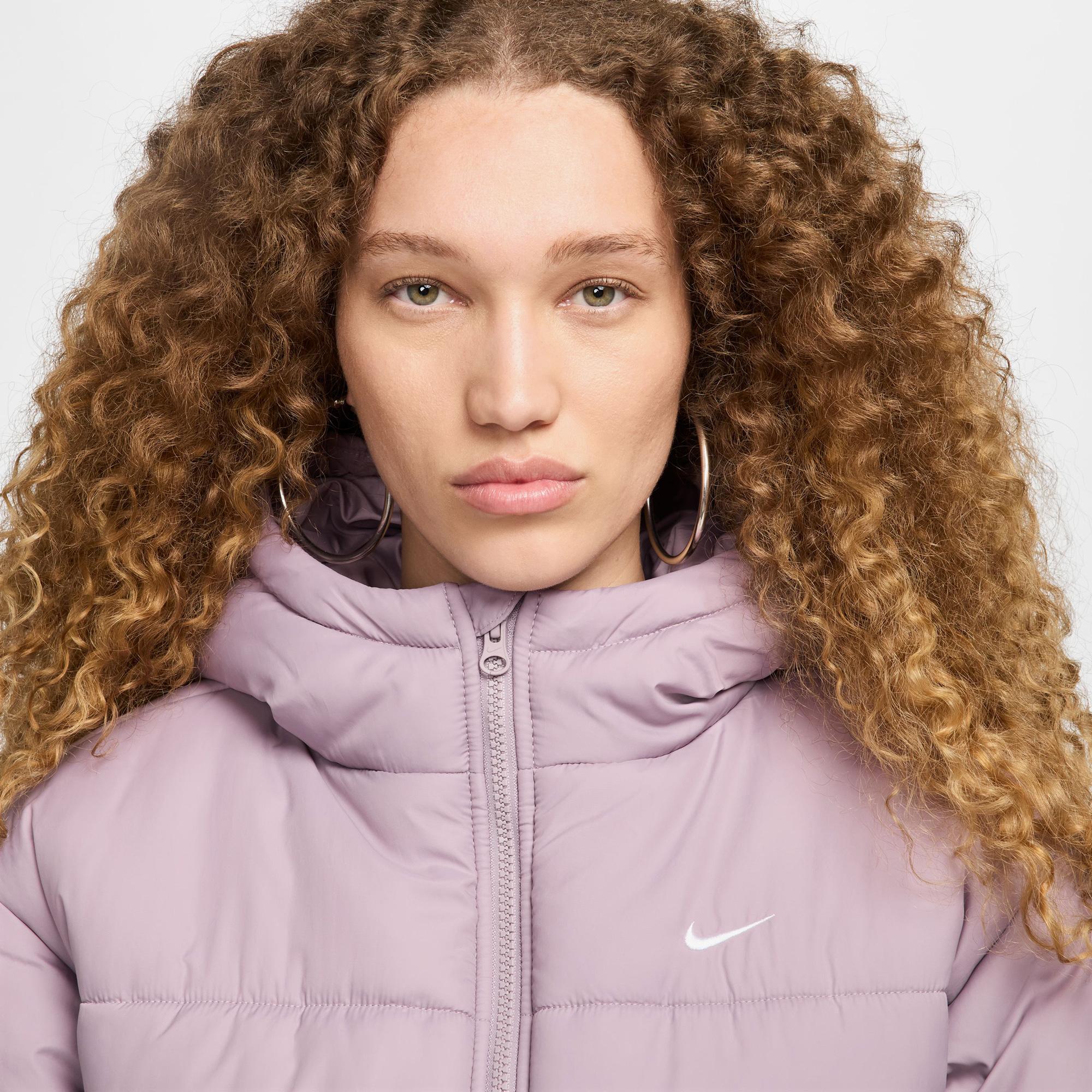 Nike Sportswear Classic Puffer Kadın Lila Ceket