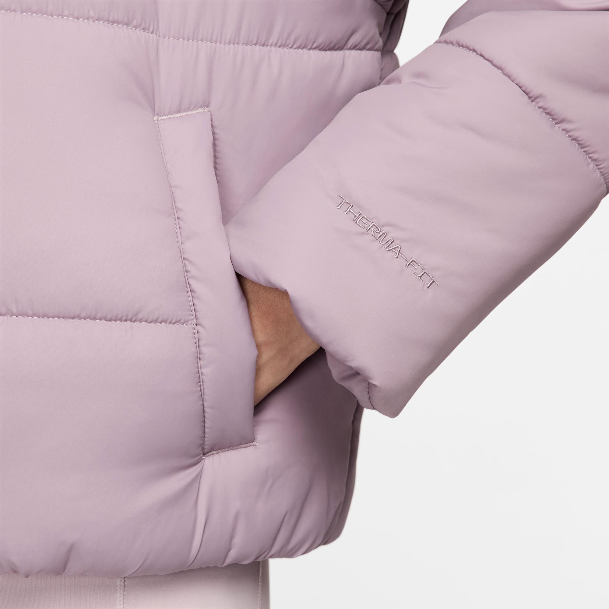 Nike Sportswear Classic Puffer Kadın Lila Ceket