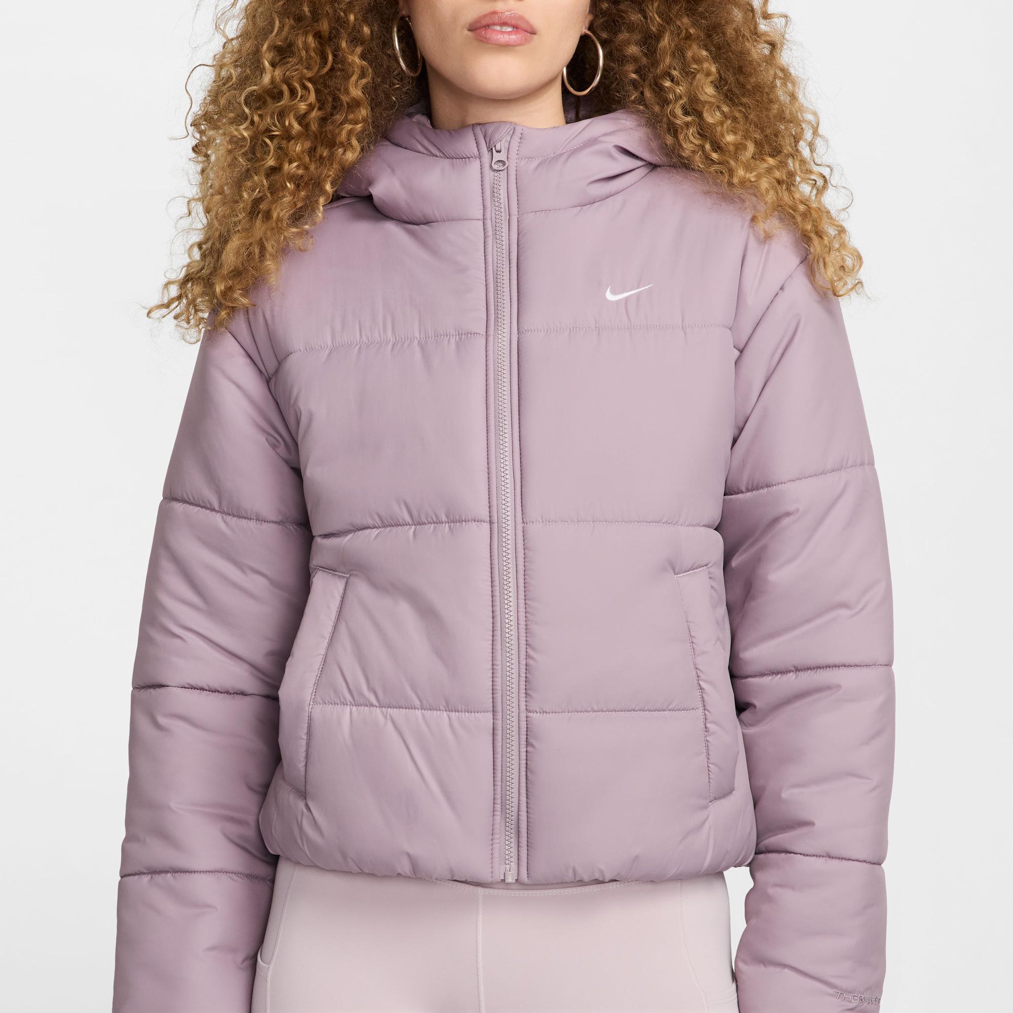 Nike Sportswear Classic Puffer Kadın Lila Ceket