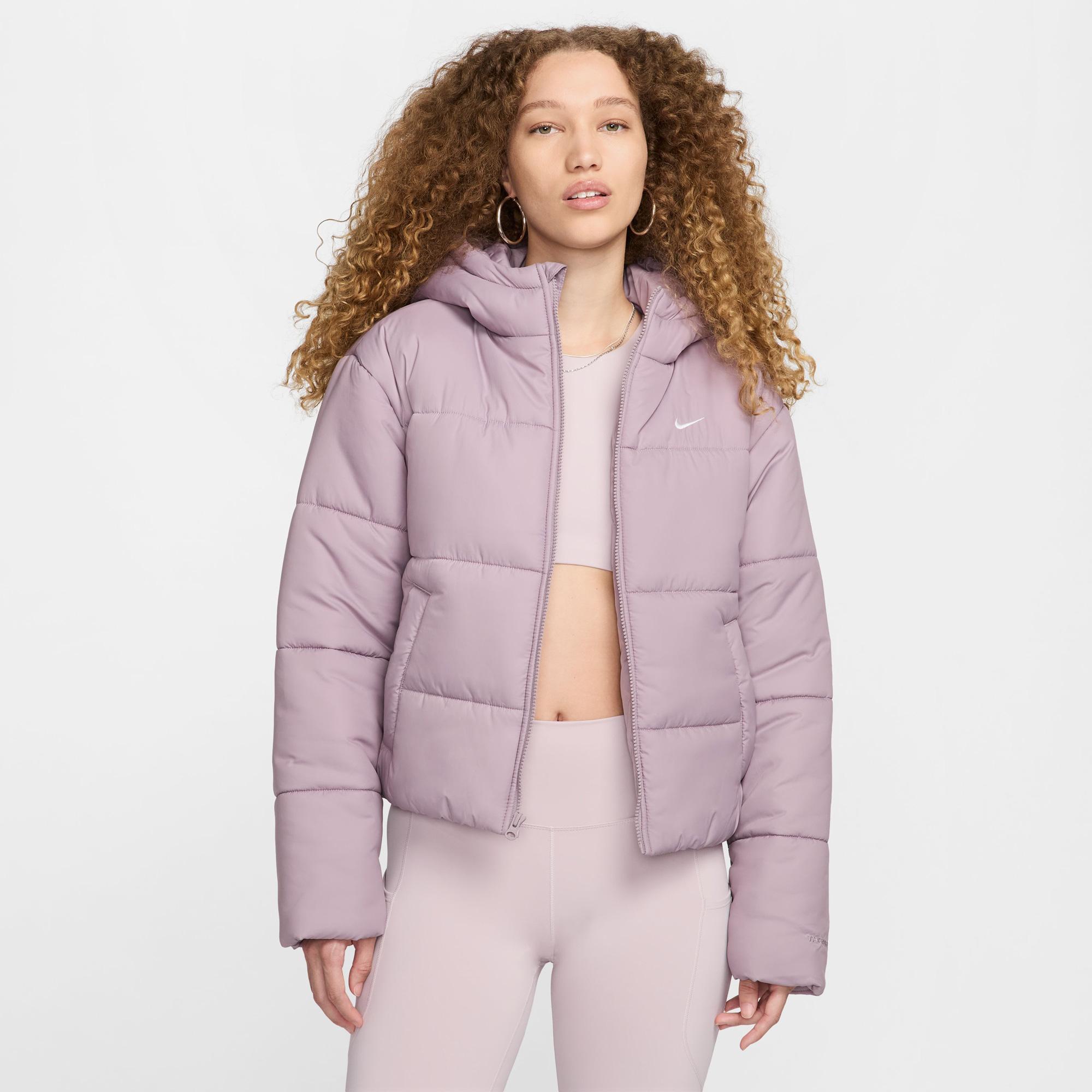 Nike Sportswear Classic Puffer Kadın Lila Ceket