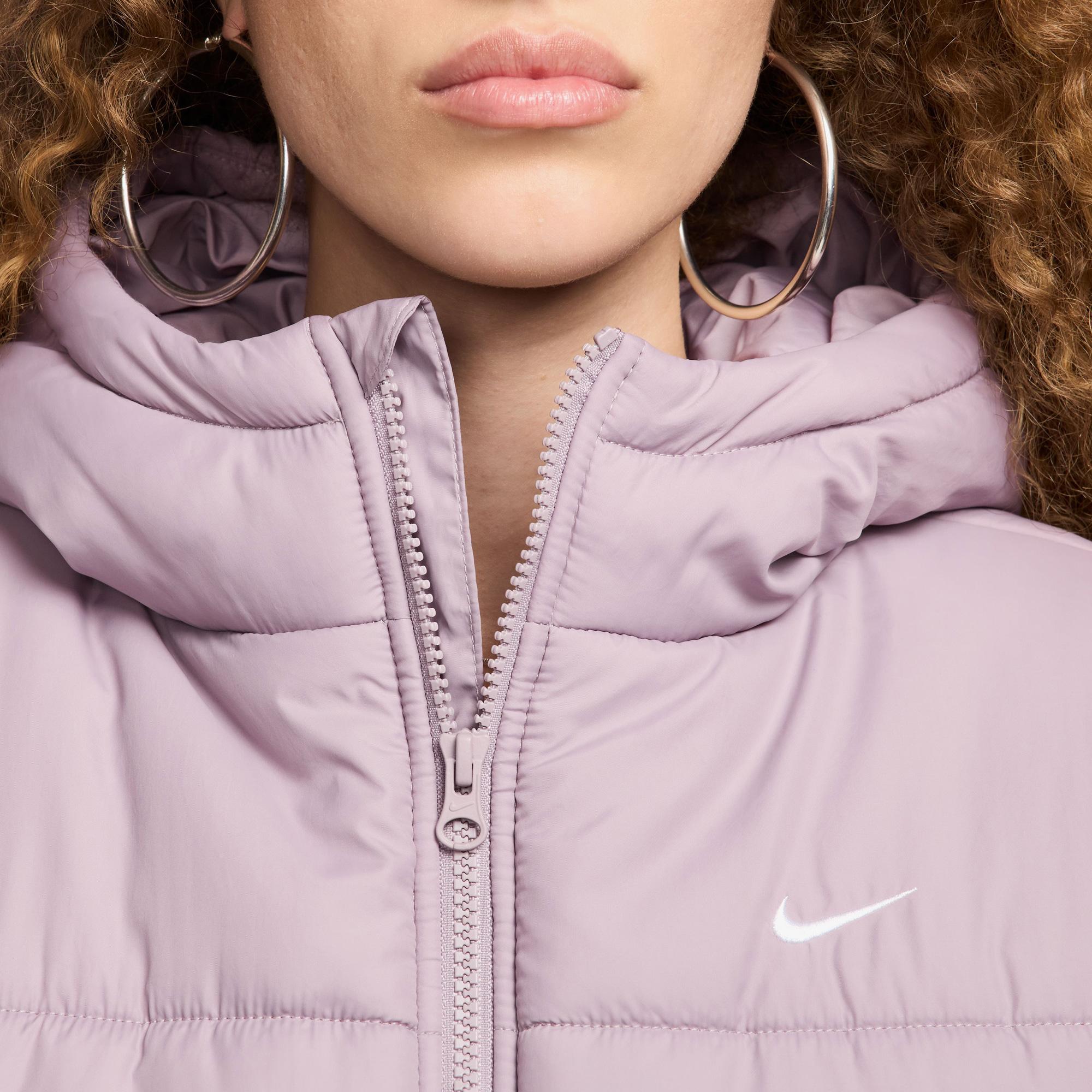 Nike Sportswear Classic Puffer Kadın Lila Ceket