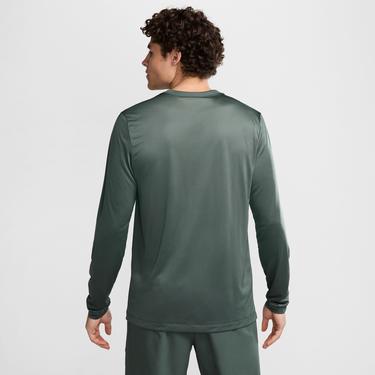  Nike Dri-Fit Legend Erkek Yeşil Uzun Kollu T-Shirt